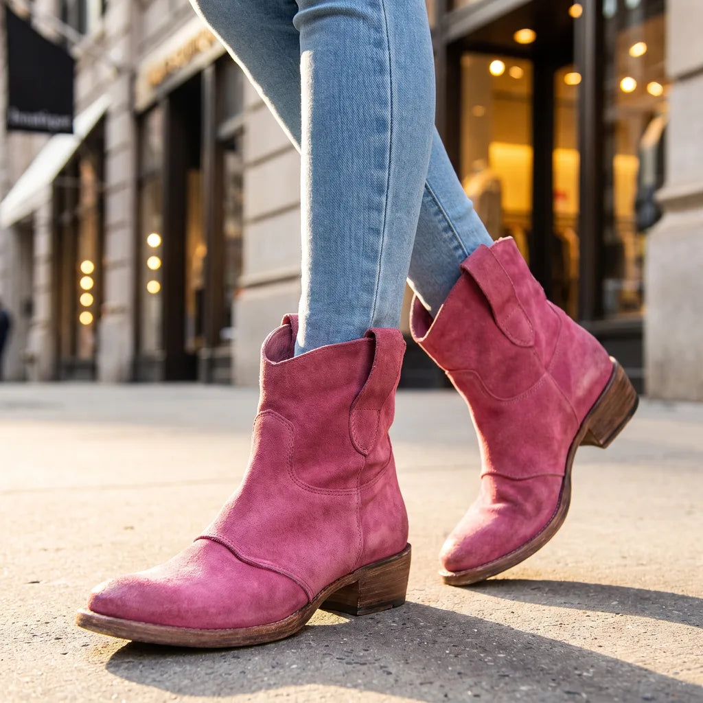 Cordelia | Western Cowboy Boots - Color:Pink;Size:35