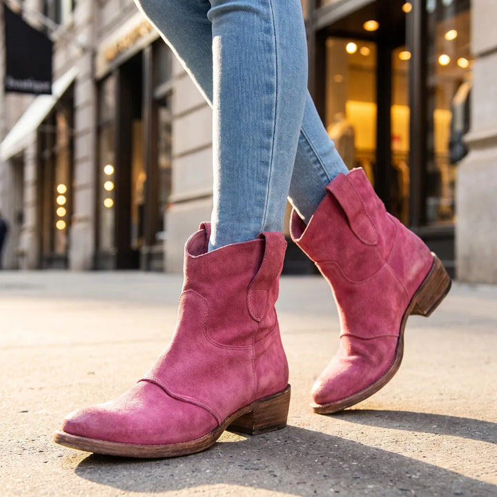 Cordelia | Western Cowboy Boots - Color:Pink;Size:35