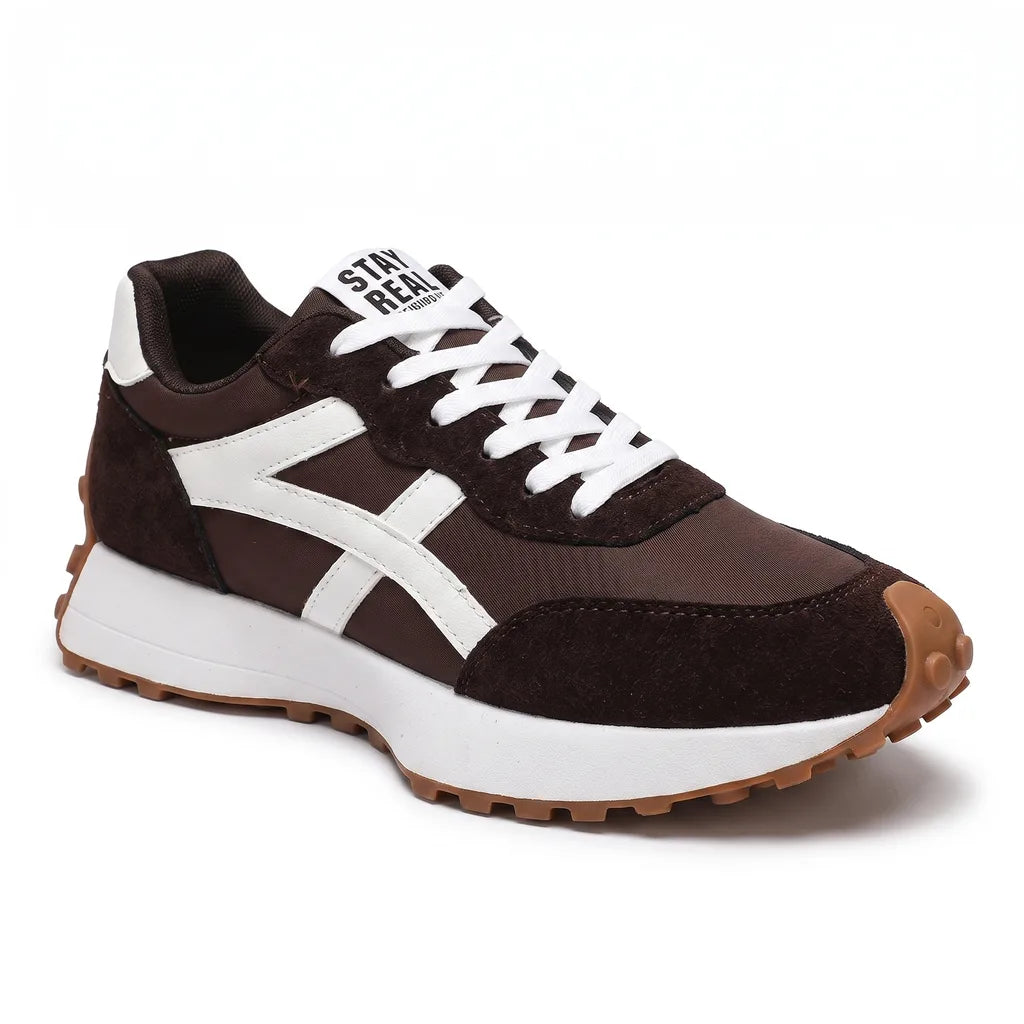 Women's Brown Corbin Lightweight Mesh Sneakers