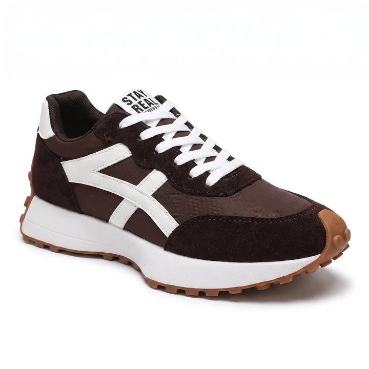 Women's Brown Corbin Lightweight Mesh Sneakers