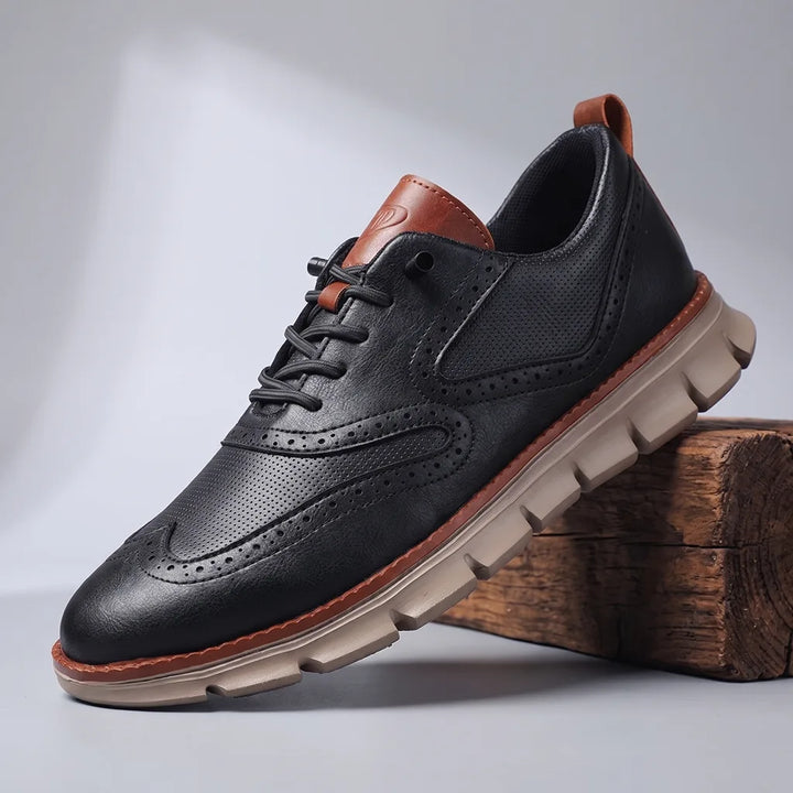 Craven Wingtip Sneakers - Color:Black;Size:40