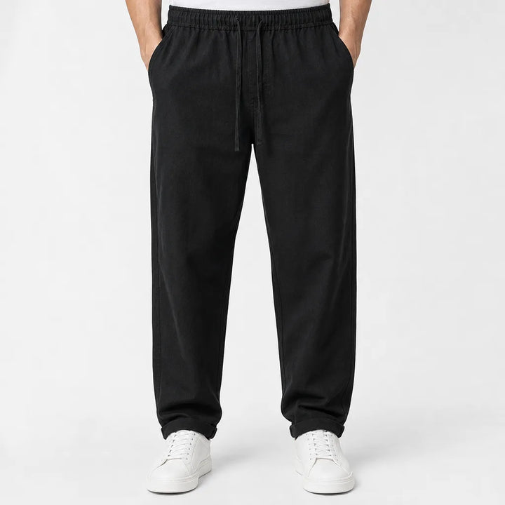 Daichi | Mens Loose Fit Baggy Pants - Color:Black;Size:S