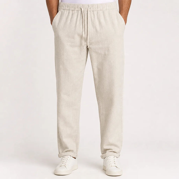 Daichi | Mens Loose Fit Baggy Pants - Color:White;Size:S