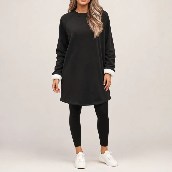 Darby Sweater Dress - Color:Black;Size:S