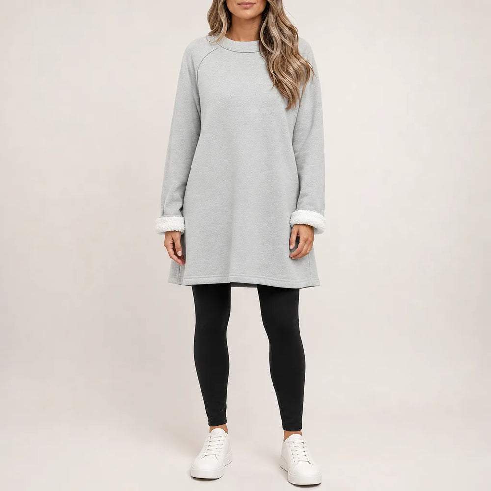 Darby Sweater Dress - Color:Gray;Size:S