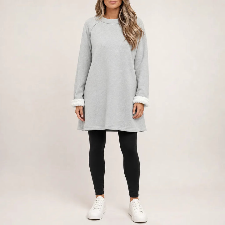 Darby Sweater Dress - Color:Gray;Size:S