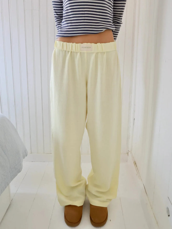 Darcey | Women's Lounge Sweatpants - Color:Yellow;Size:XXS