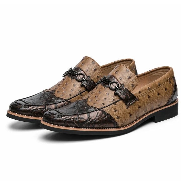 Davidson Italian Loafers - Color:Brown;Size:38