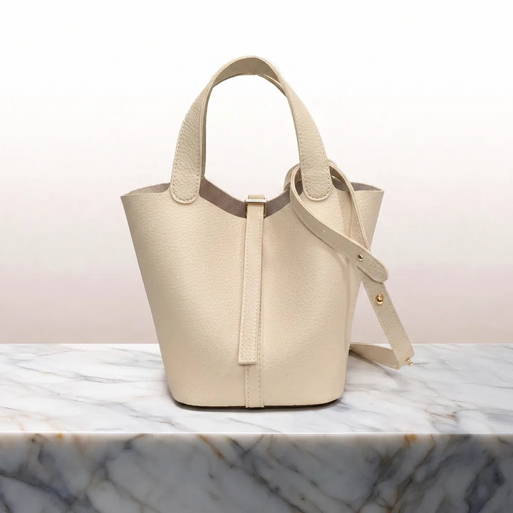 Delaney Top Handle Bag - Color:Beige