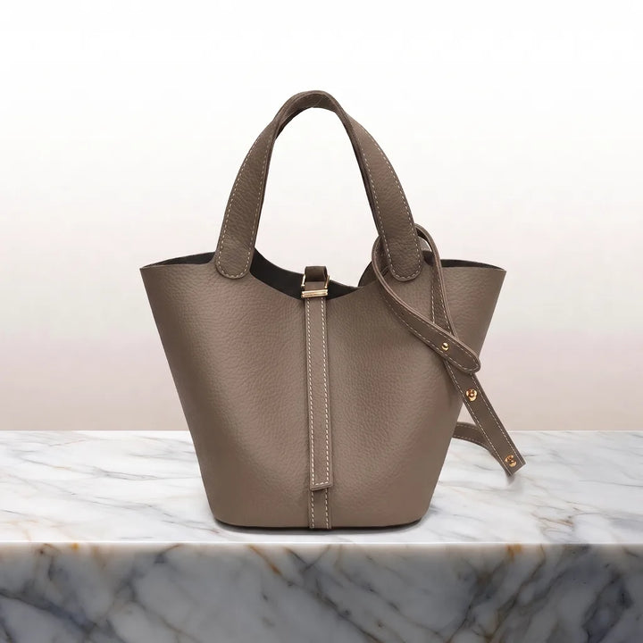 Delaney Top Handle Bag - Color:Brown