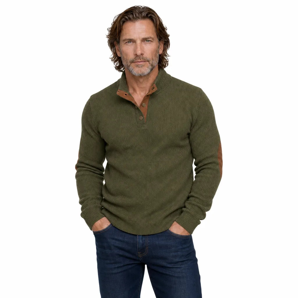 Men's Green Beatrice Corduroy Popover Shirt