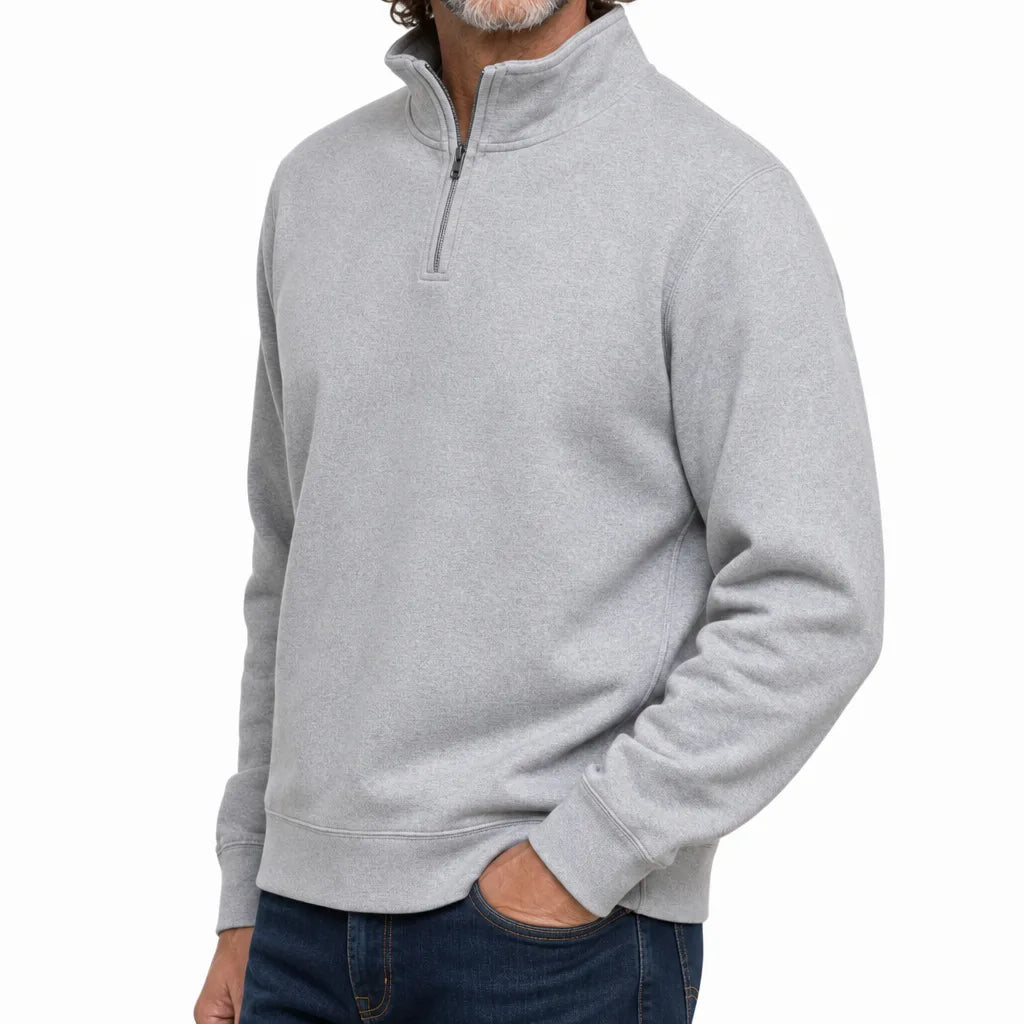 Men's Gray Phillips Fleece Half-Zip Sweatshirt