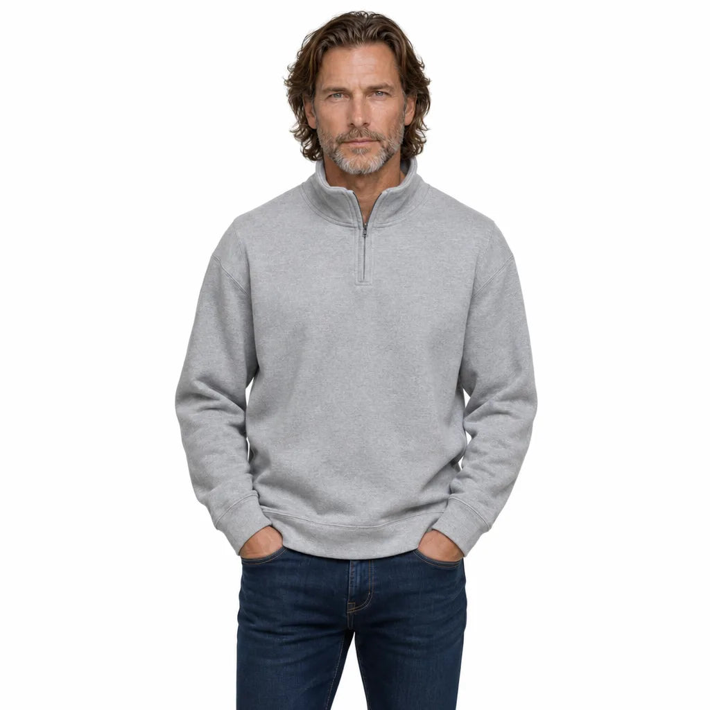 Men's Gray Phillips Fleece Half-Zip Sweatshirt