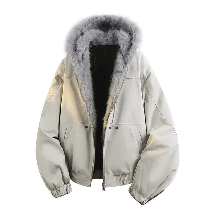 Devlin | Women's Hooded Padded Bomber Jacket - Color:Light Khaki;Size:XS