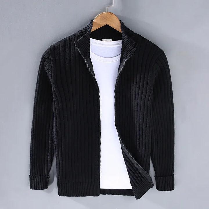 Dexter | Men's Cardigan - Color:Black;Size:S