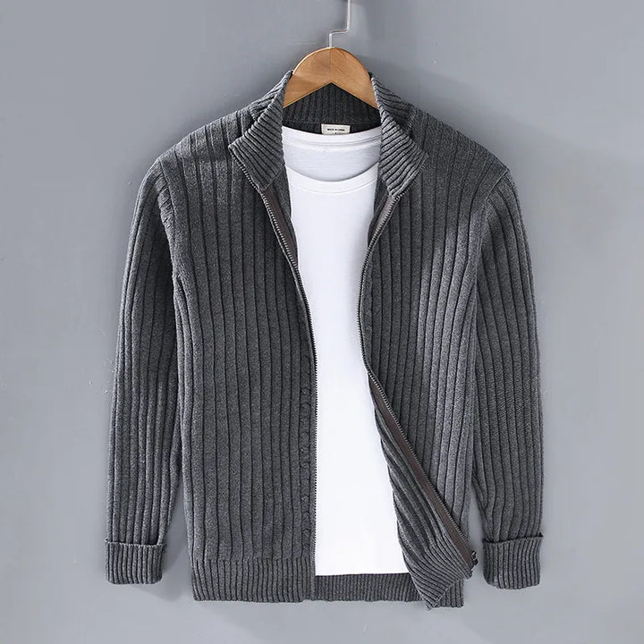 Dexter | Men's Cardigan - Color:Dark Gray;Size:S