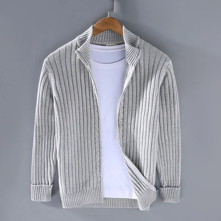 Dexter | Men's Cardigan - Color:Light Gray;Size:S