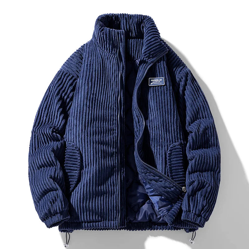 Douglas Corduroy Padded Jacket - Blue