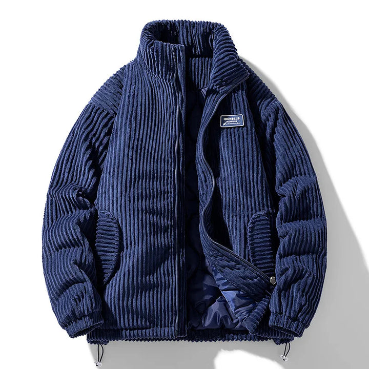 Douglas Corduroy Padded Jacket - Blue
