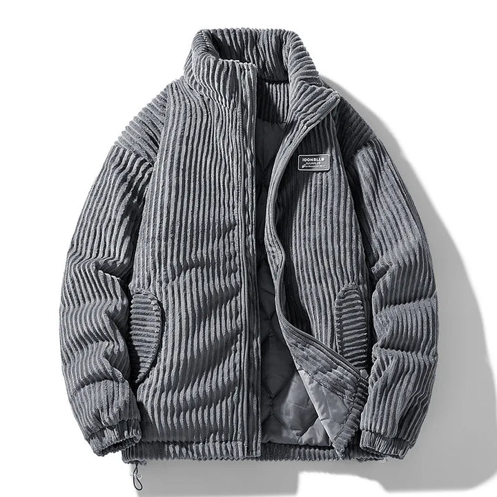 Douglas Corduroy Padded Jacket - Gray