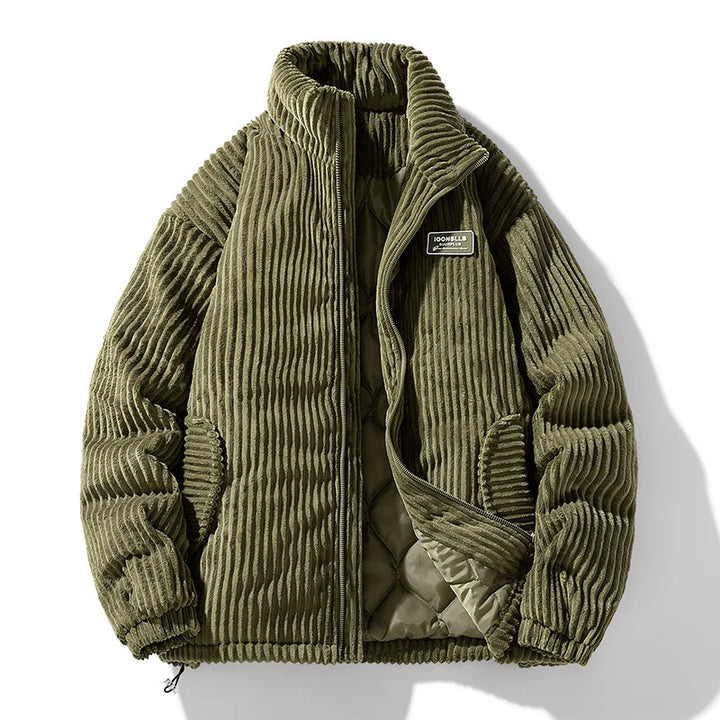 Douglas Corduroy Padded Jacket - Green