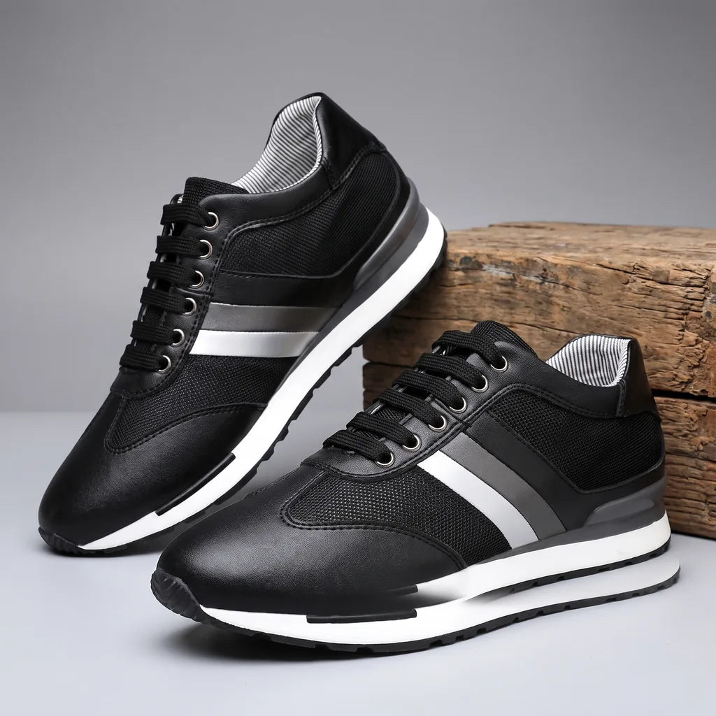 Men's Black Duncan Hidden Lift Sneakers