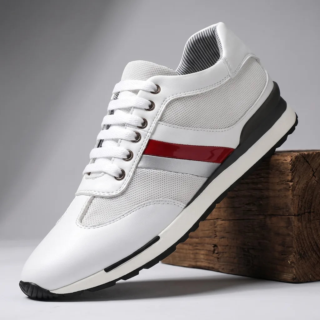 Duncan Leather Sneakers - Color:White;Size:38