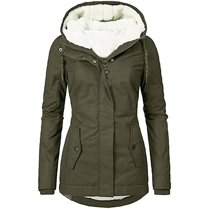 Eden | Women's Winter Coat - Color:Army Green;Size:XS