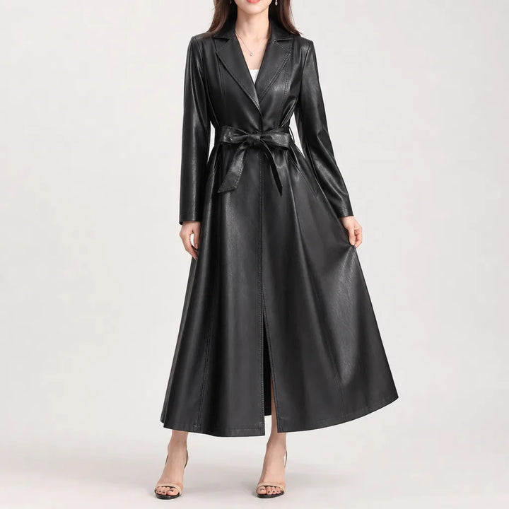 Elizabeth Wrap Coat - Color:Black;Size:S