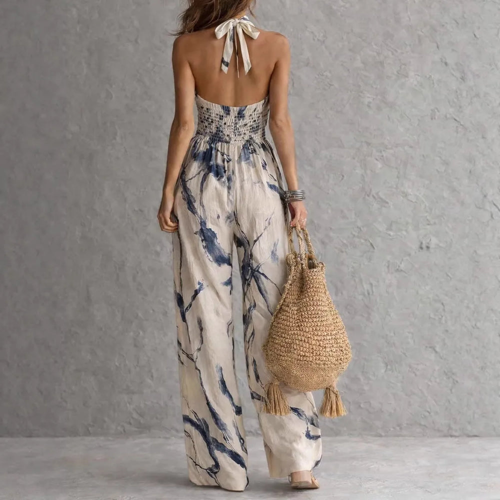 Women's Ellie-Mae | Women's Print Wide-Leg Jumpsuit