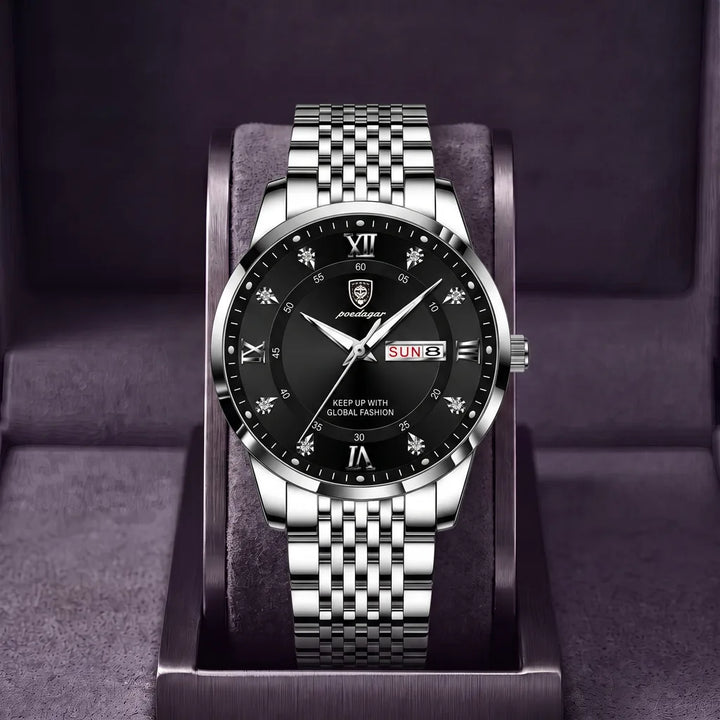Ellis | Men's Stainless Steel Watch - Color:Black