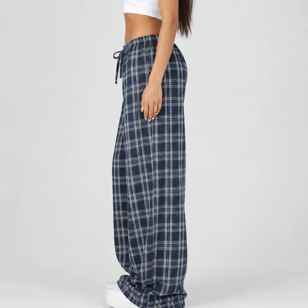 Women's Austen Plaid Wide-Leg Pants