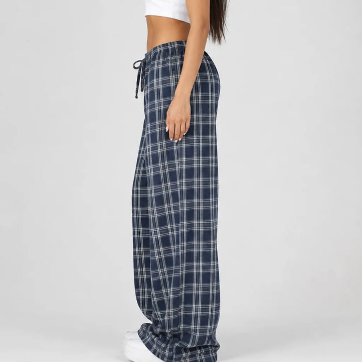 Women's Austen Plaid Wide-Leg Pants
