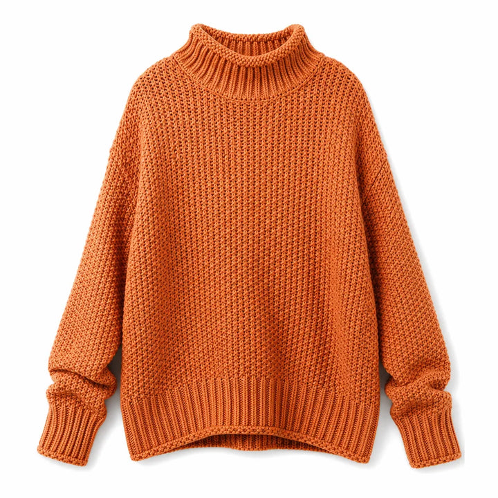 Elowen | Women's Fall Knit Cute Cardigan Sweater - Color:Orange;Size:XS