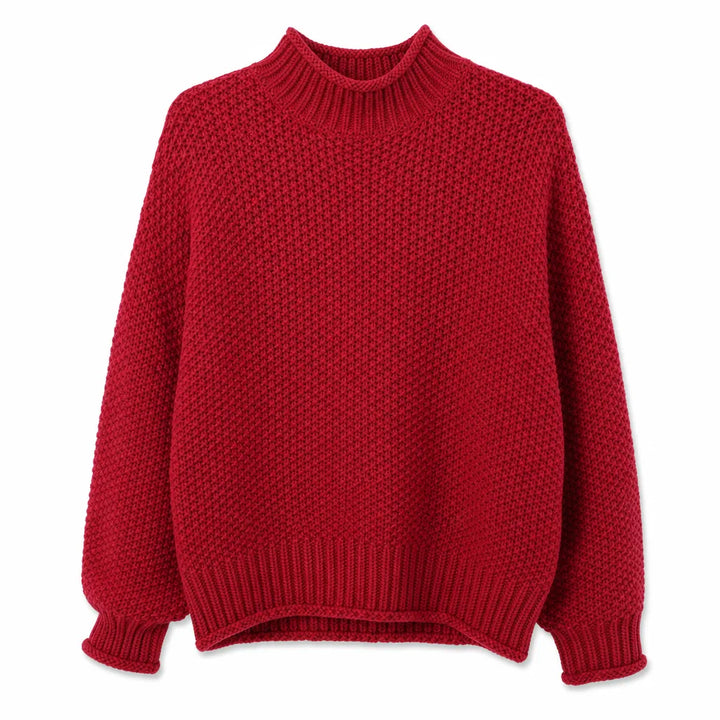 Elowen | Women's Fall Knit Cute Cardigan Sweater - Color:Red;Size:XS