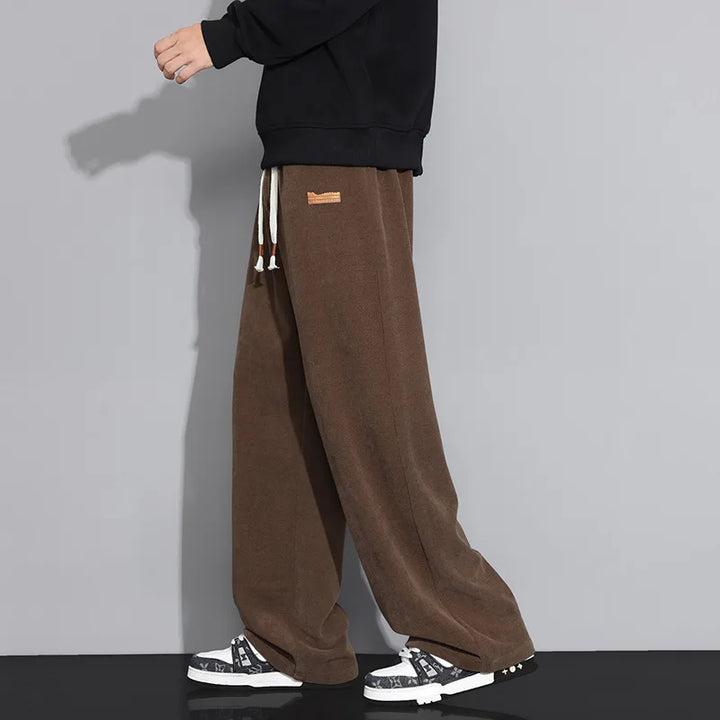 Ernest | Men's Lounge Fleece Sweatpants  - Color:Brown;Size:S