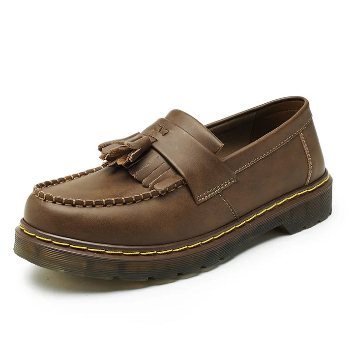 Women's Brown Esme | Women's Leather Orthopedic Loafers