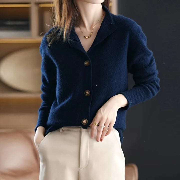 Estella | Women's Cardigan - Color:Blue;Size:XS