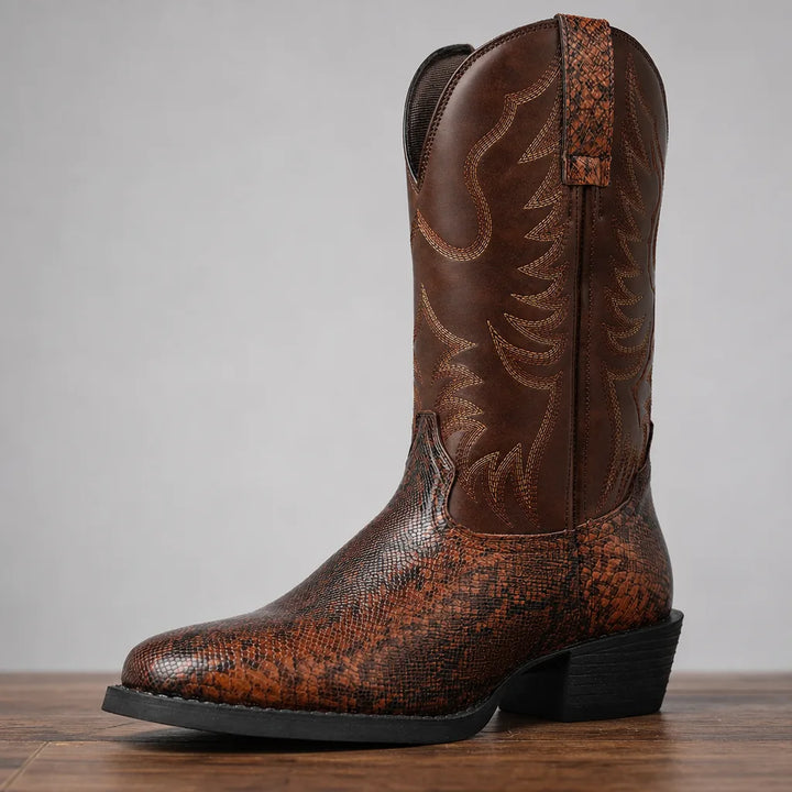 Estes Pointed Western Boots - Color:Brown;Size:41