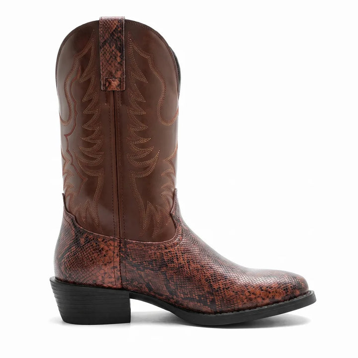 Men's Brown Estes Pointed Western Boots