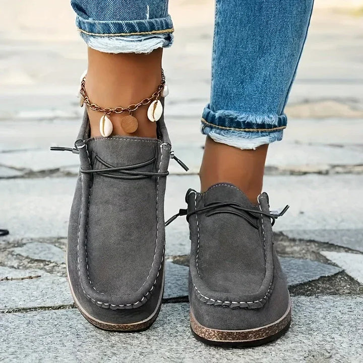 Women's Orthopedic Derby Loafers Gray.webp