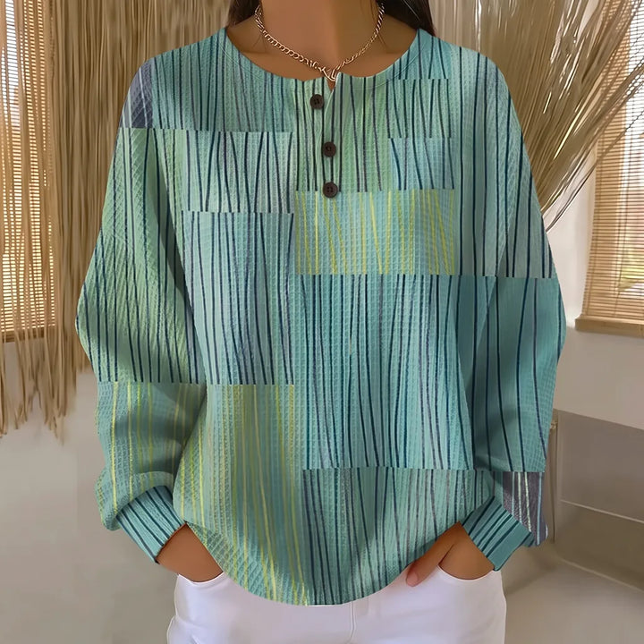 Eve | Women's Artful Sweater - Size:XS;Color:Green
