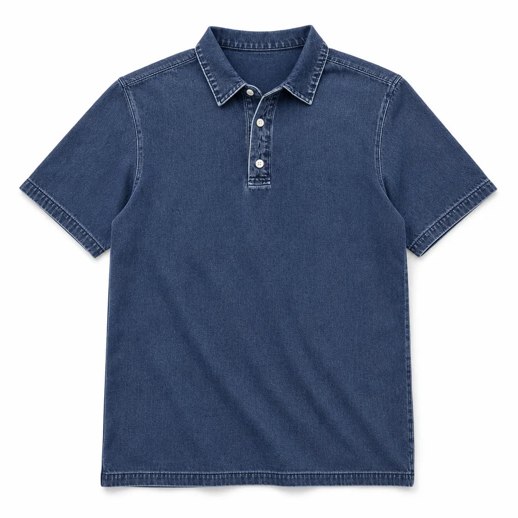 Men's Blue Aston Slim Polo Shirt