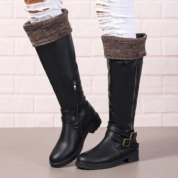 Faiza | Women's Waterproof Winter Boots  - Color:Black;Size:35