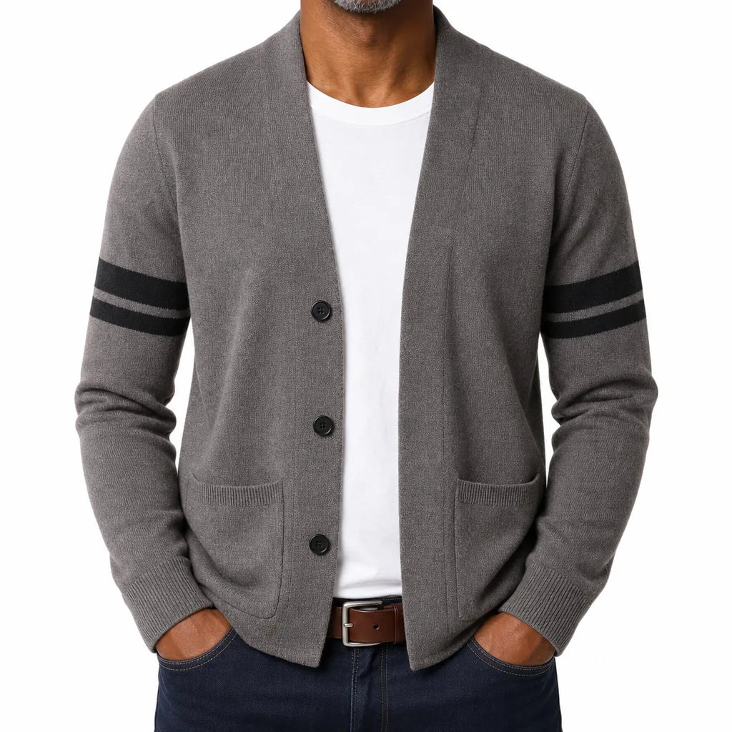 Fenwick Shawl Cardigan - Color:Gray;Size:S