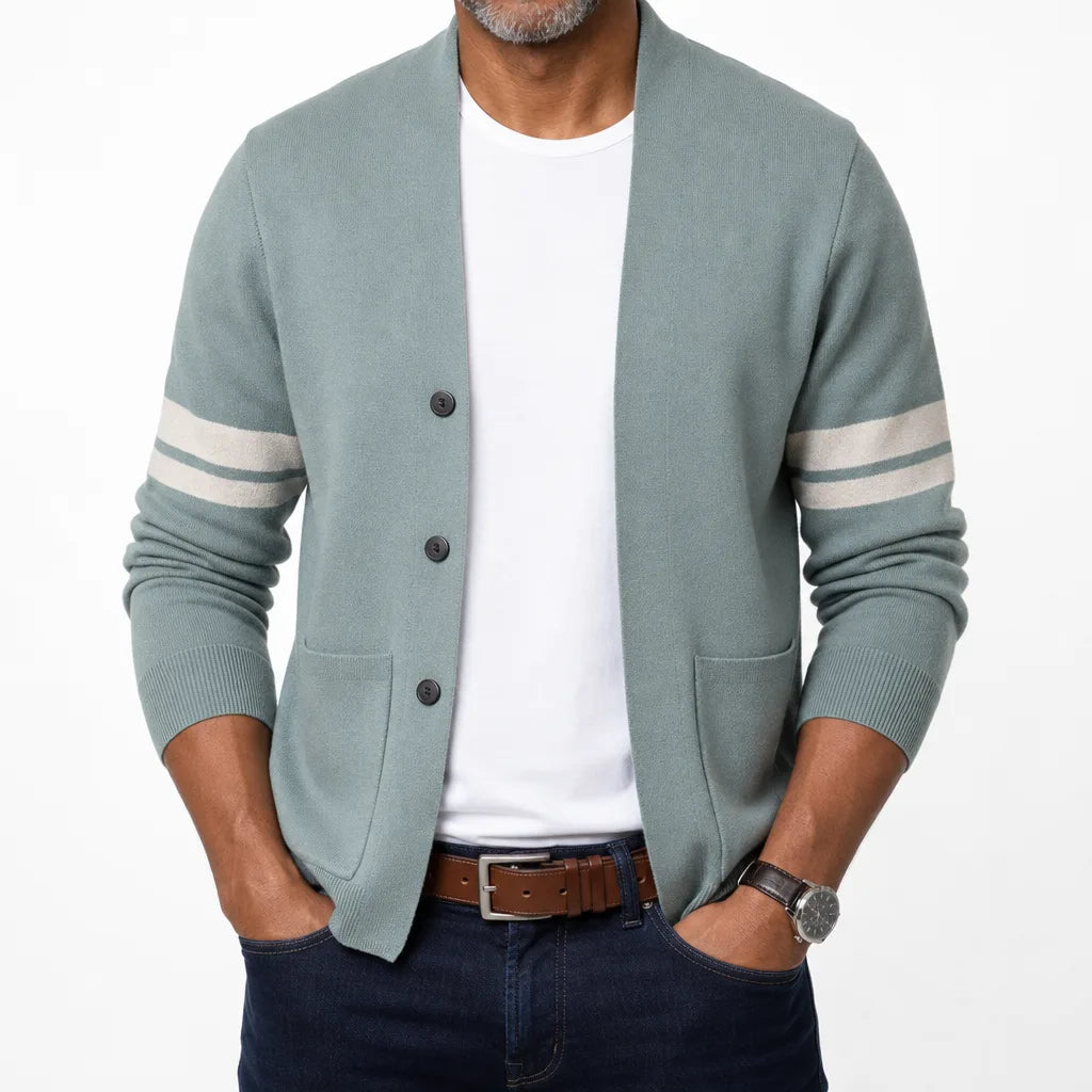 Fenwick Shawl Cardigan - Color:Green;Size:S