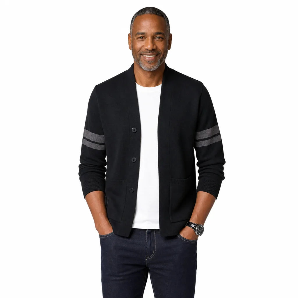 Men's Black Fenwick Shawl Cardigan