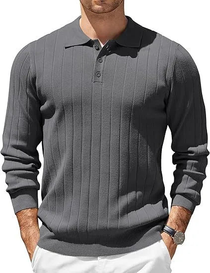 Finch | Men's Ribbed Knit Sweater  - Size:XS;Color:Gray