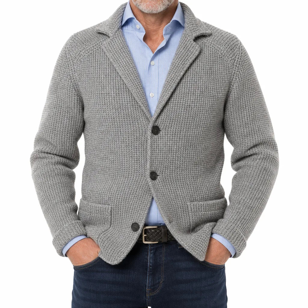 Fitzroy Textured Blazer - Color:Gray;Size:XS