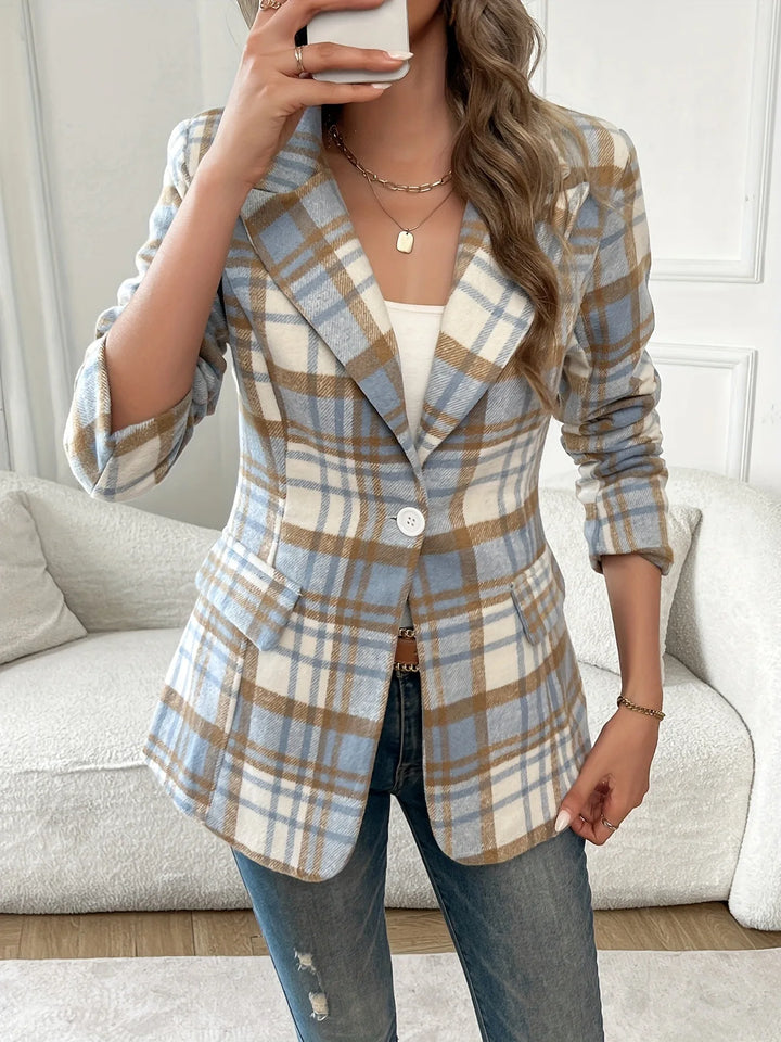 Women's Florence | Women's Plaid Flannel Blazer
